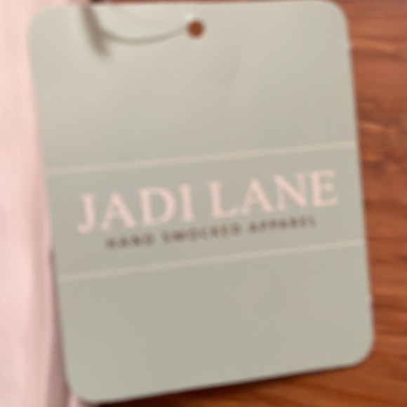 Jadi Lane girls white smocked dress with pink cross details NWT size 7 - Picture 4 of 7